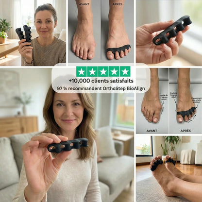 OrthoStep™ — Séparateur d’orteils en silicone de grade médical