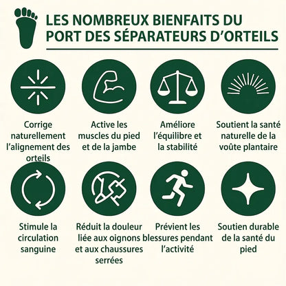 OrthoStep™ — Séparateur d’orteils en silicone de grade médical