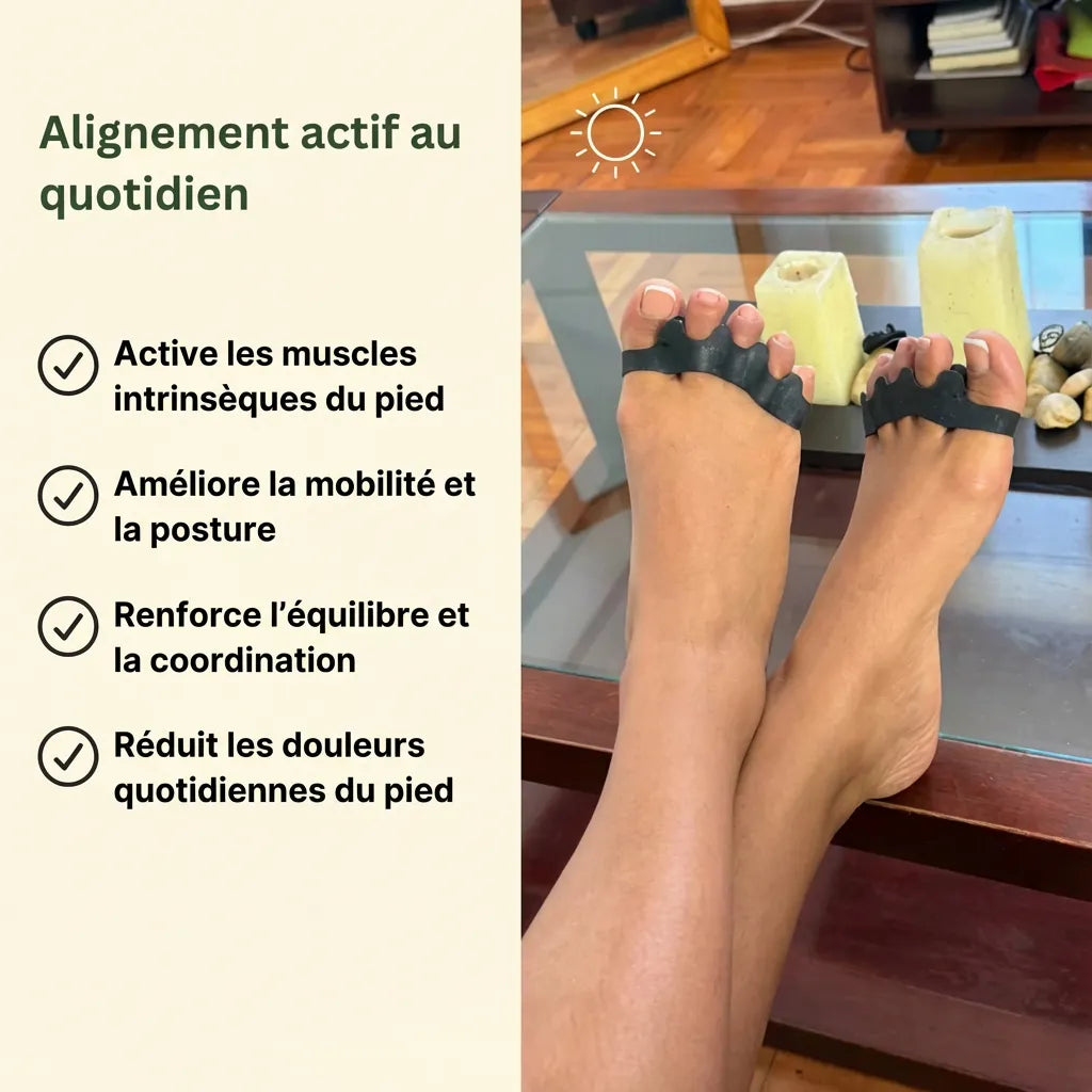 OrthoStep™ — Séparateur d’orteils en silicone de grade médical